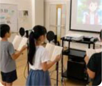 声優コースの様子